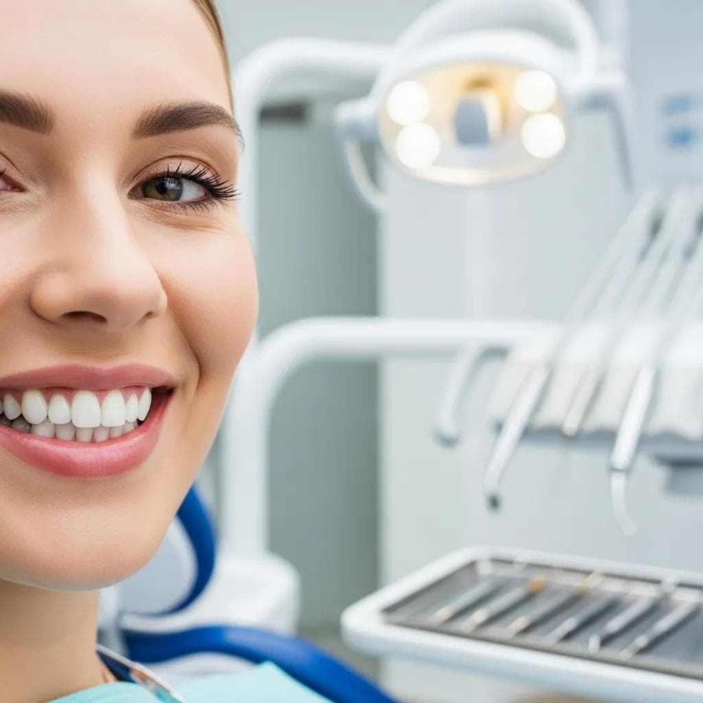 Patient smiling after cosmetic dental procedures showcasing smile makeover results